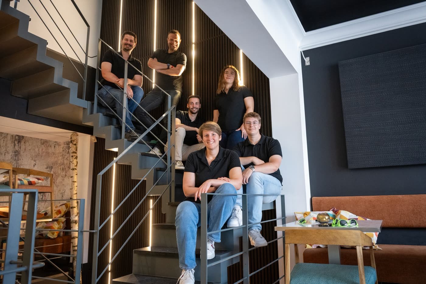 L'équipe Wapict dans ses bureaux à Tournai
